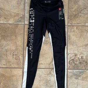 Under Armour, size M, black w white graphics